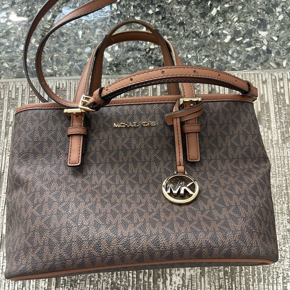 Michael Kors Accessories - Michael Kors Chocolate Monogram Satchel